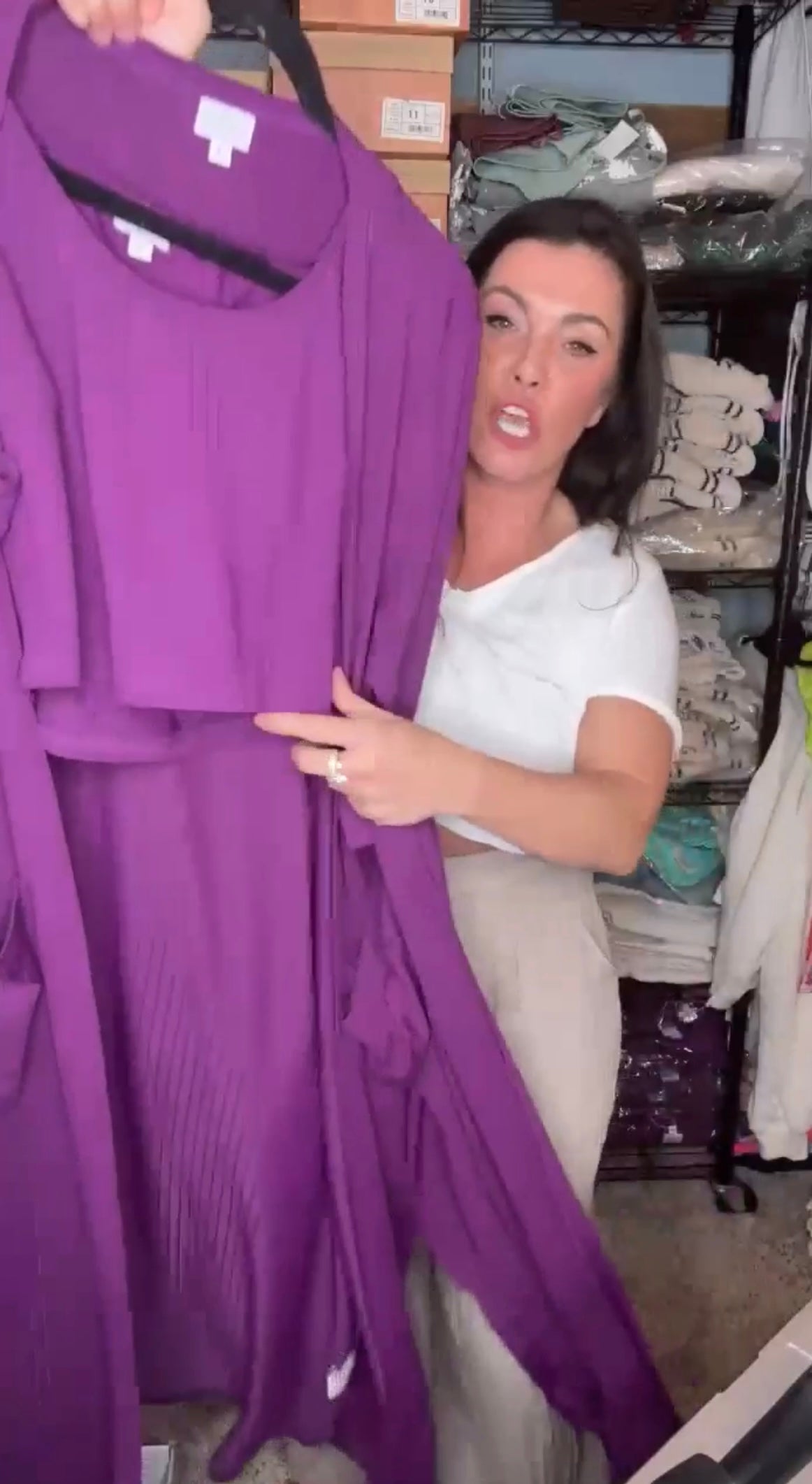 Purple 3pc lounge set
