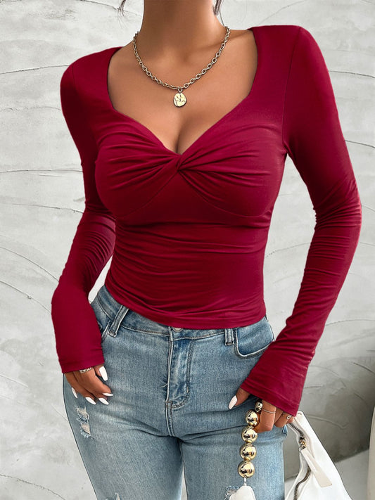 Sunny Refresh Top- 4 Colors (Burgundy, Grey, White, Black)