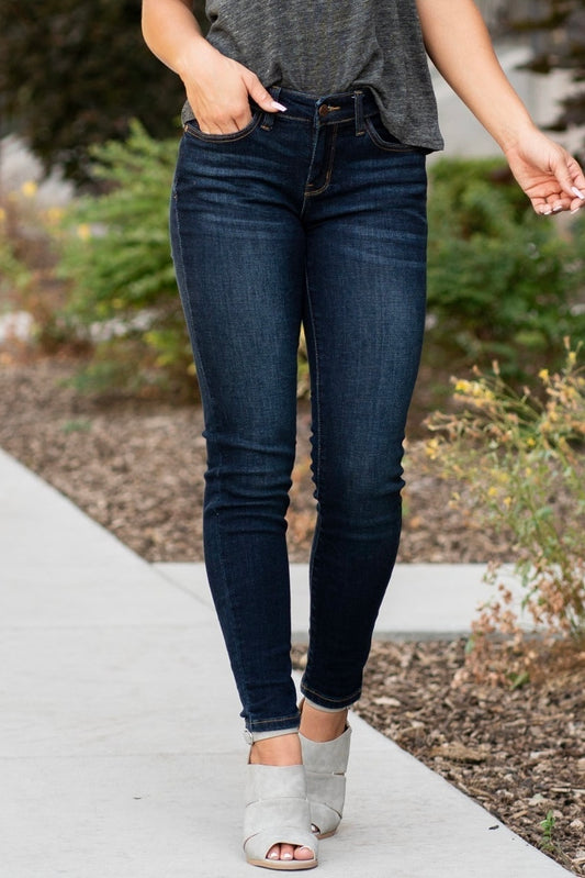 The Marie- Dark Judy Blue Skinny Jeans