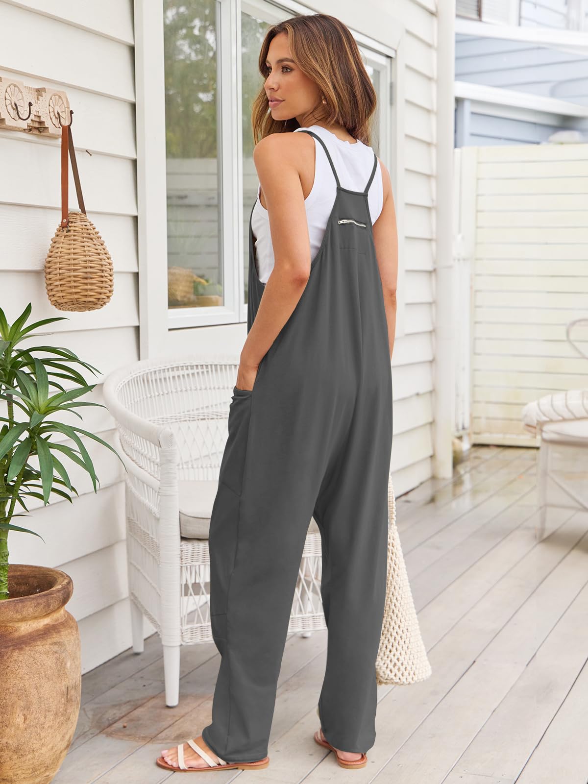 Different World Spaghetti Strap Jumpsuit - 11 Colors