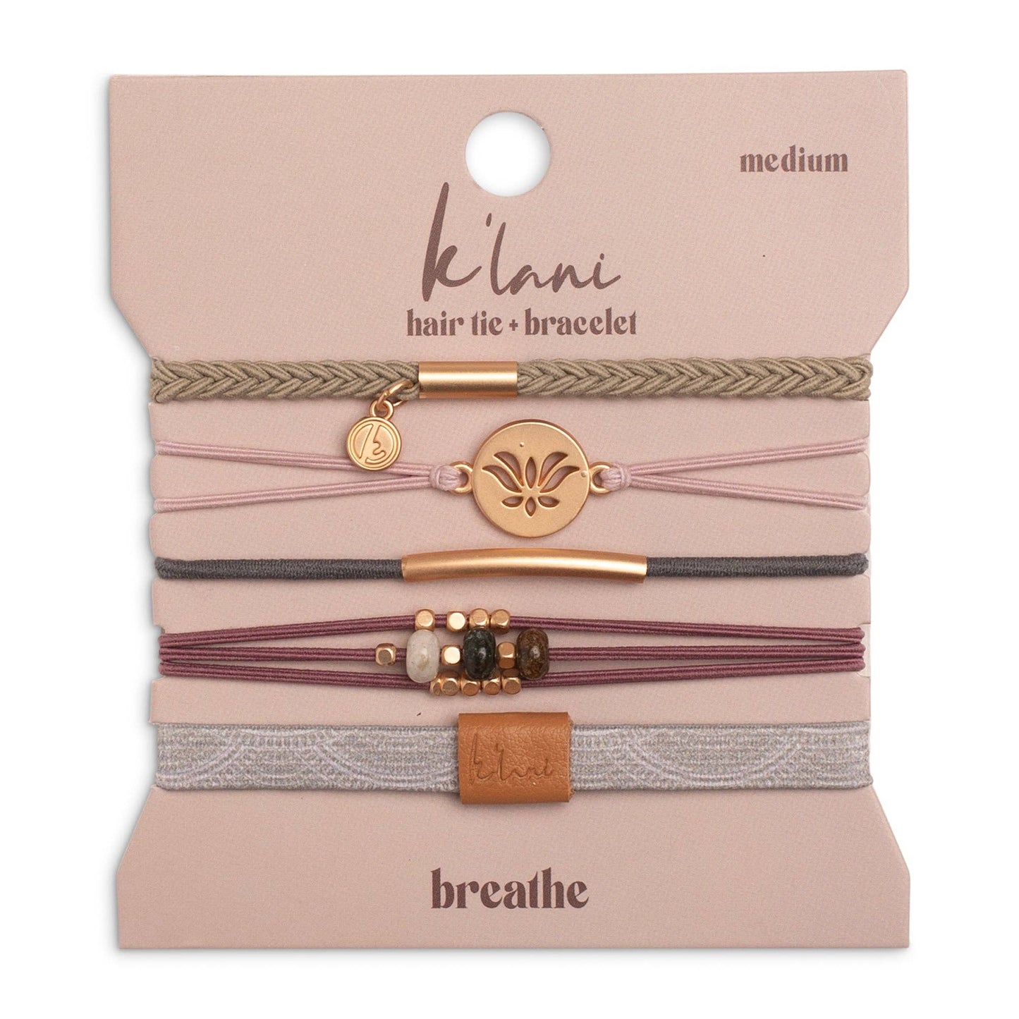 Breathe: K'lani hair tie & bracelets