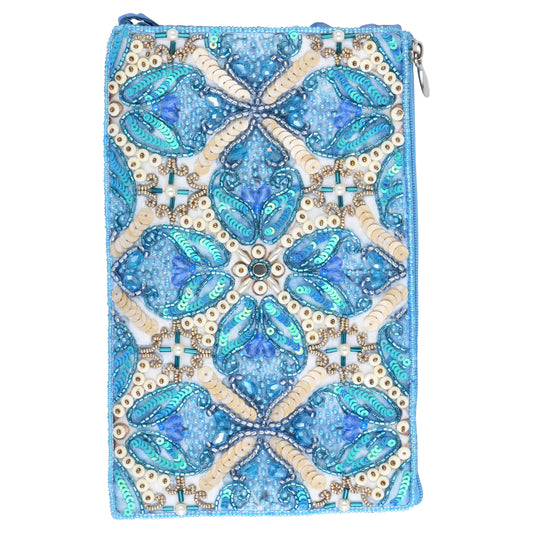 Mermaid Mirage Beaded Crossbody Bag
