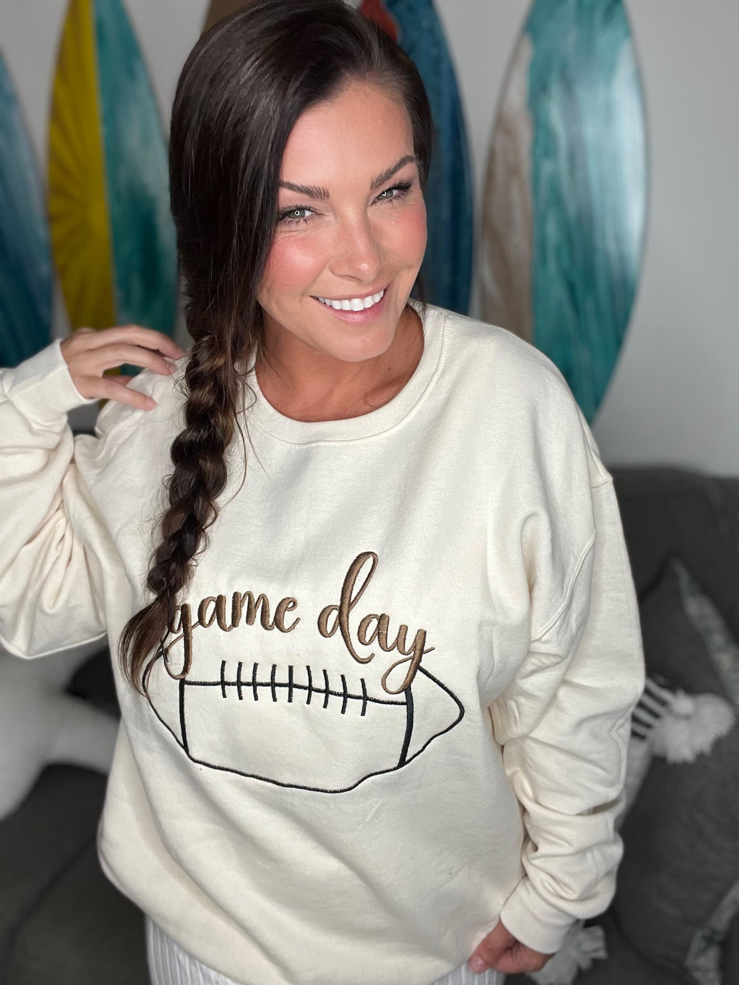 Embroidered Game Day Sweatshirt