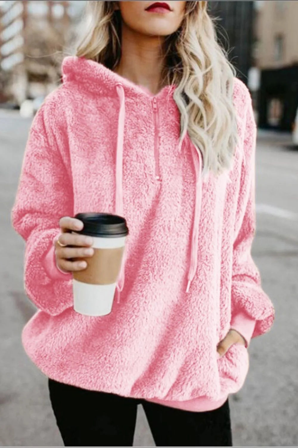 Teddy Bear Hoodie- Pink