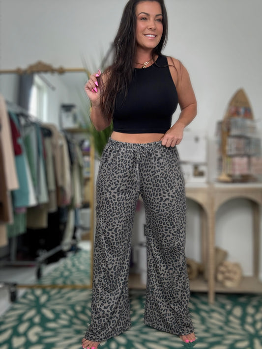 Coco leopard pants