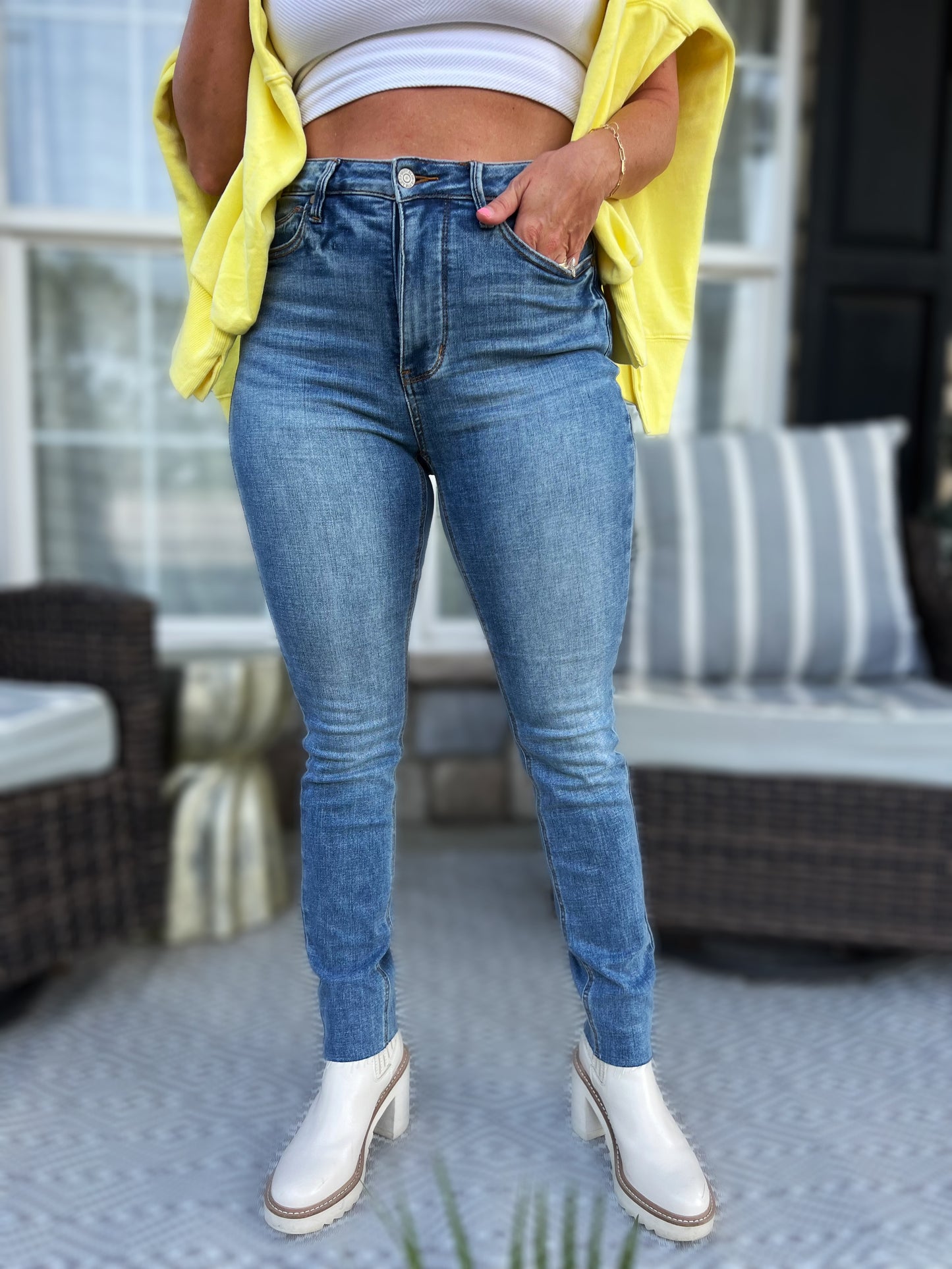 The Maddie- Tummy Control Judy Blue Skinny Jeans