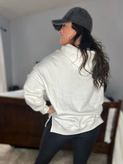 Casually Cozy Hoodie- Ivory