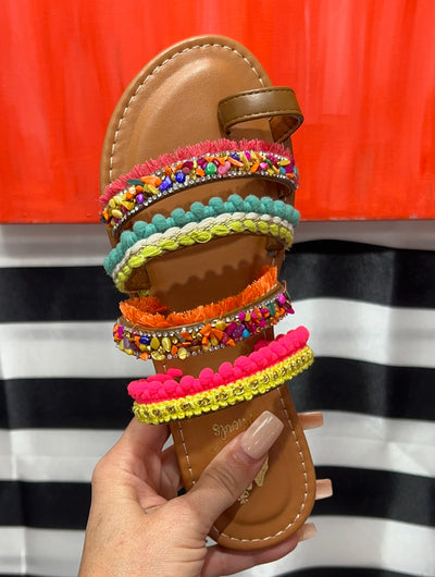 Party in the Summer Sandals- Vibrant