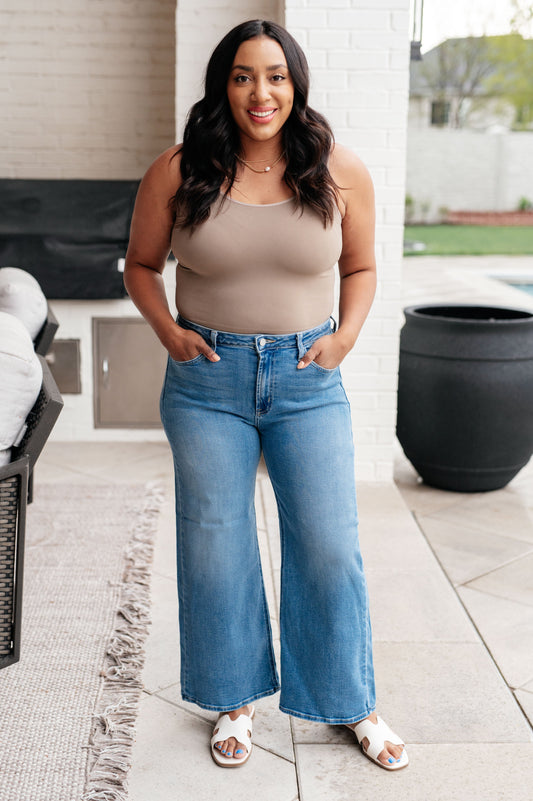 The Brooke- Wide Leg Crop Judy Blue Jeans