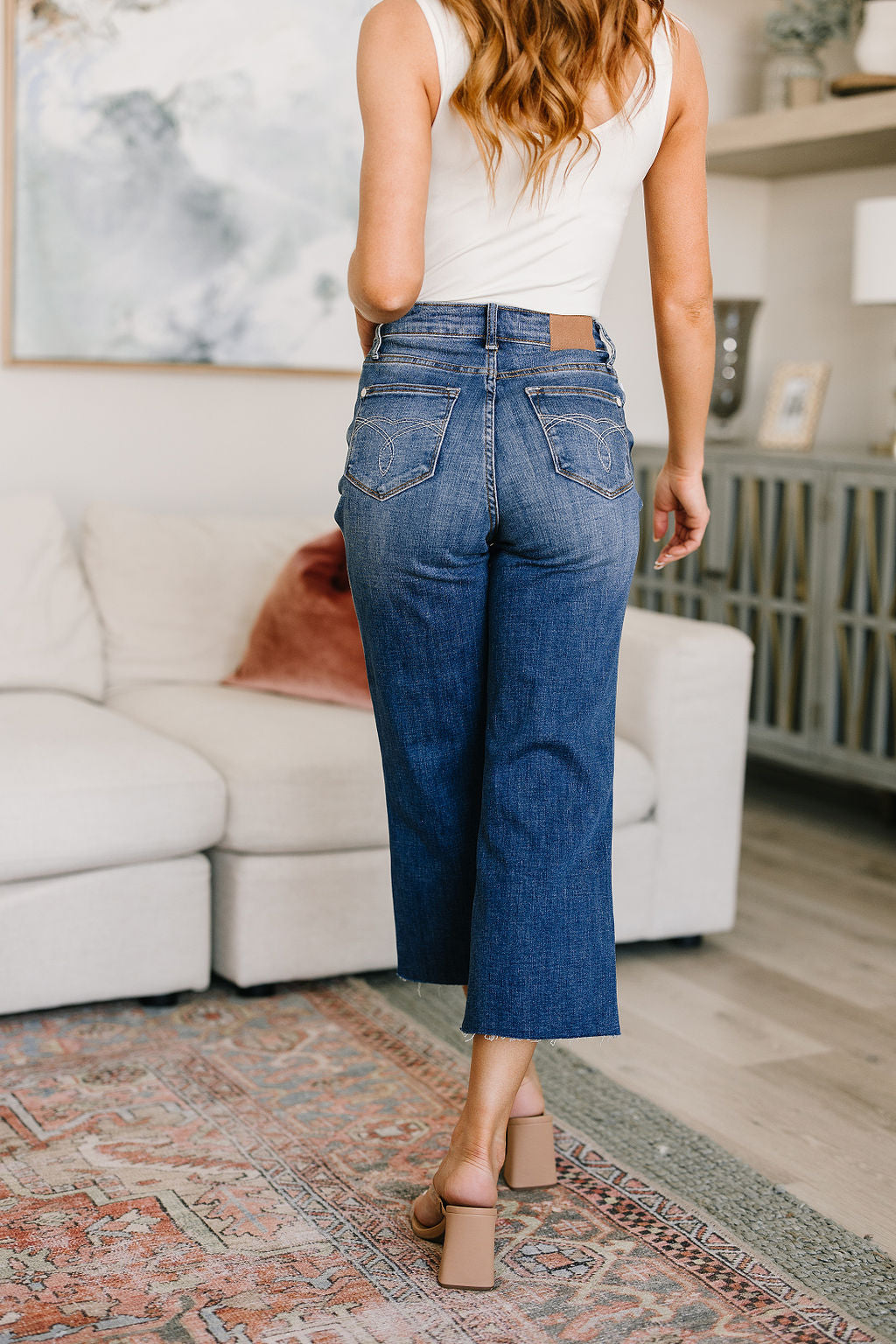 The Brooke- Wide Leg Crop Judy Blue Jeans