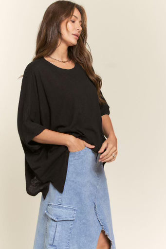 Simply Charismatic Top- Black