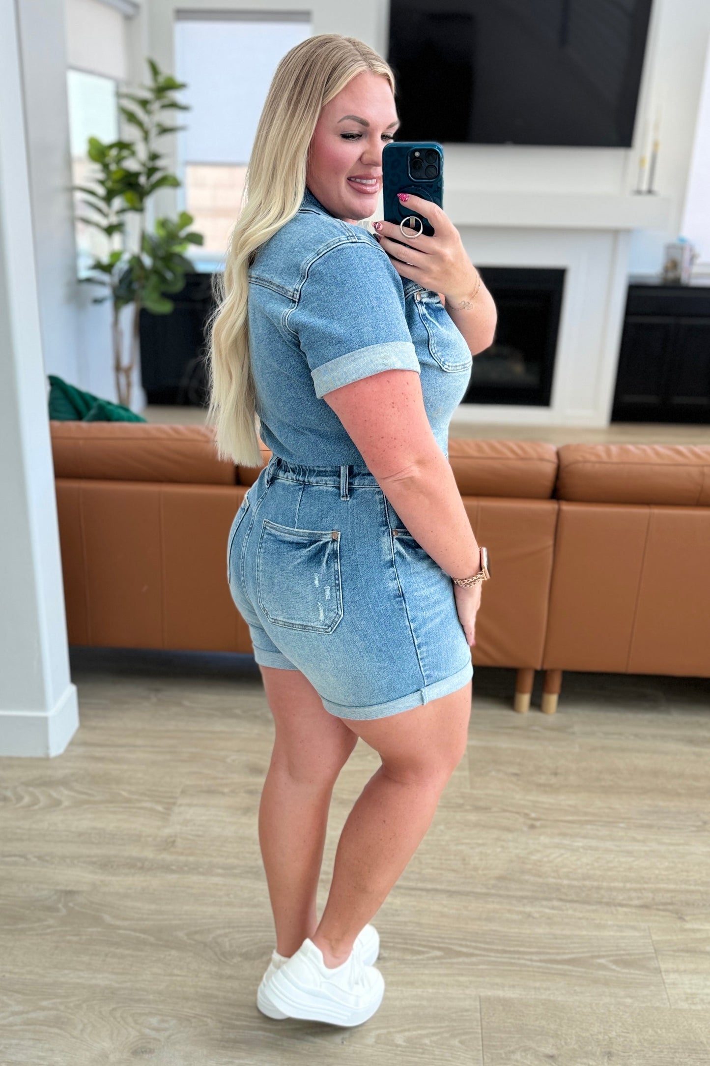 The Hibbard- Judy Blue Short Sleeve Romper