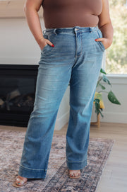 The Carrie- Mid Rise Exaggerated Bootcut Judy Blue Jeans
