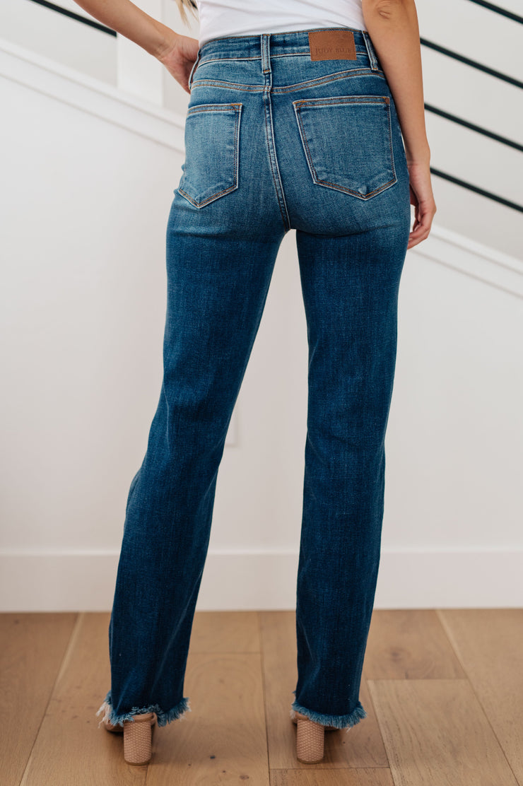 The Devin- Distressed Straight Judy Blue Jeans