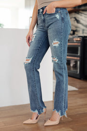 The Dawn- Destroyed Straight Leg Judy Blue Jeans