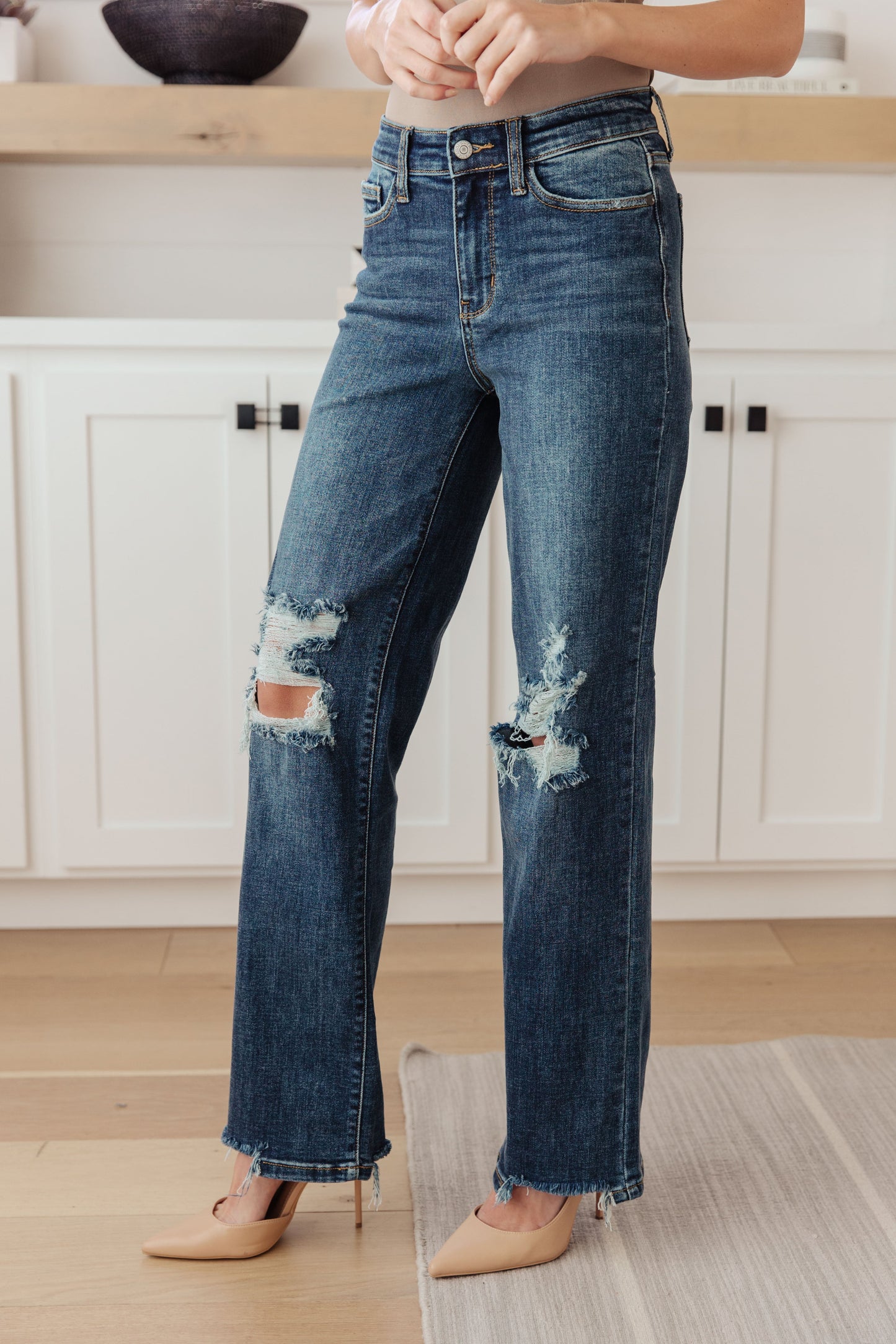 The Jillian-Straight Leg Judy Blue Jeans