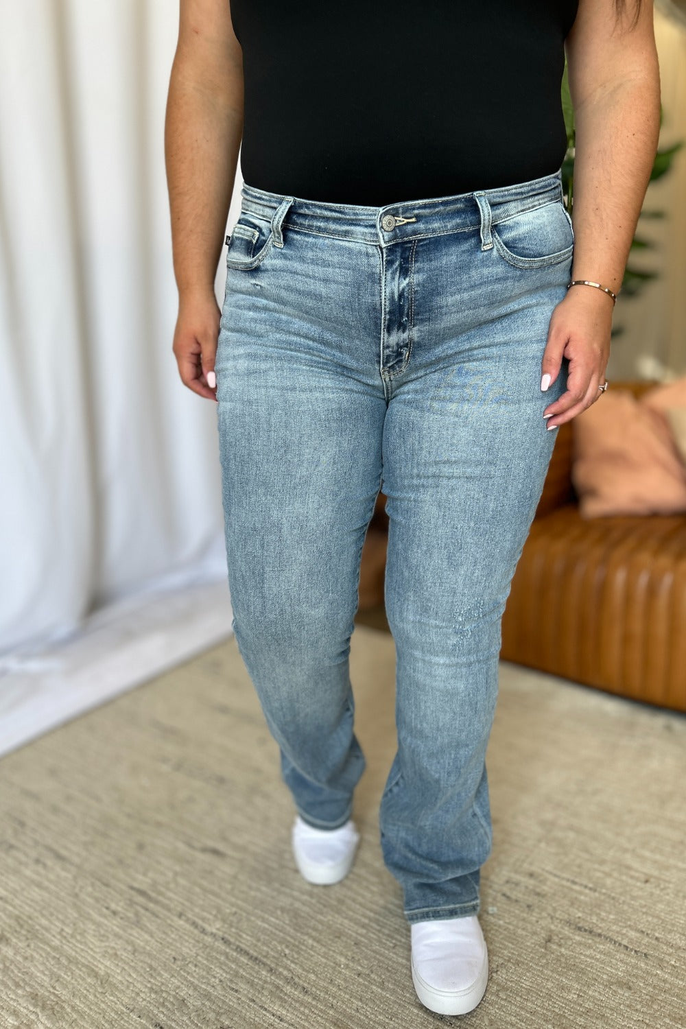 The Madison- Medium Rise Bootcut Judy Blue Jeans