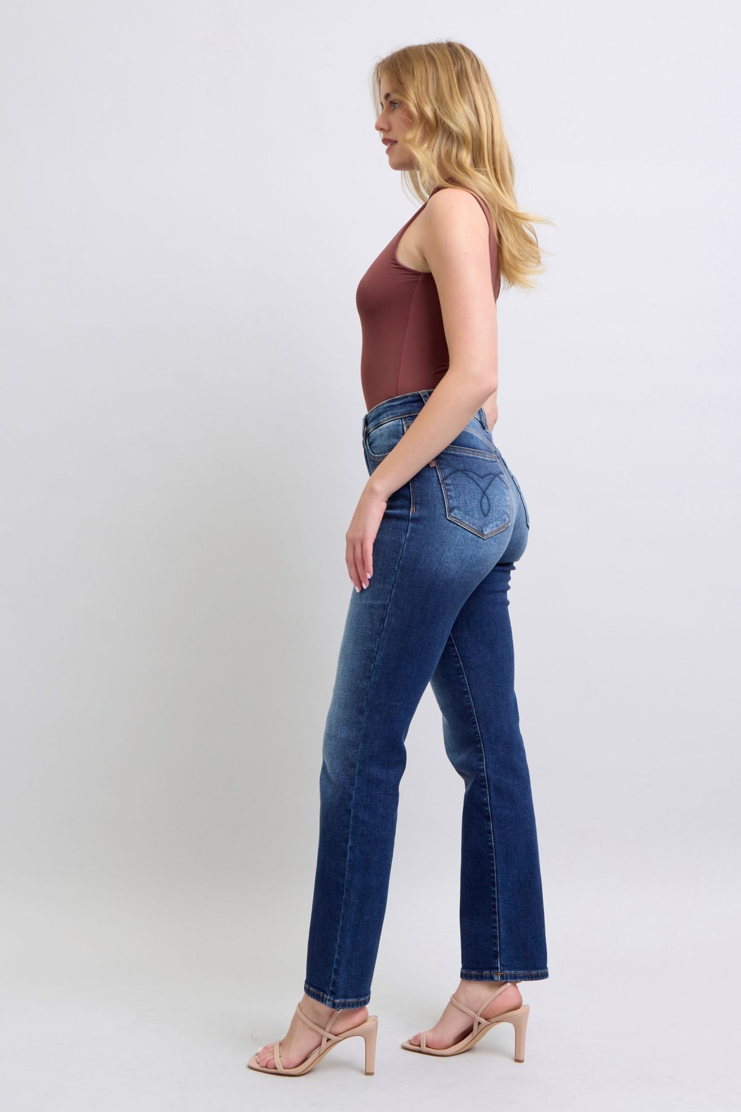 The Juliette- Judy Blue Straight Leg Jeans