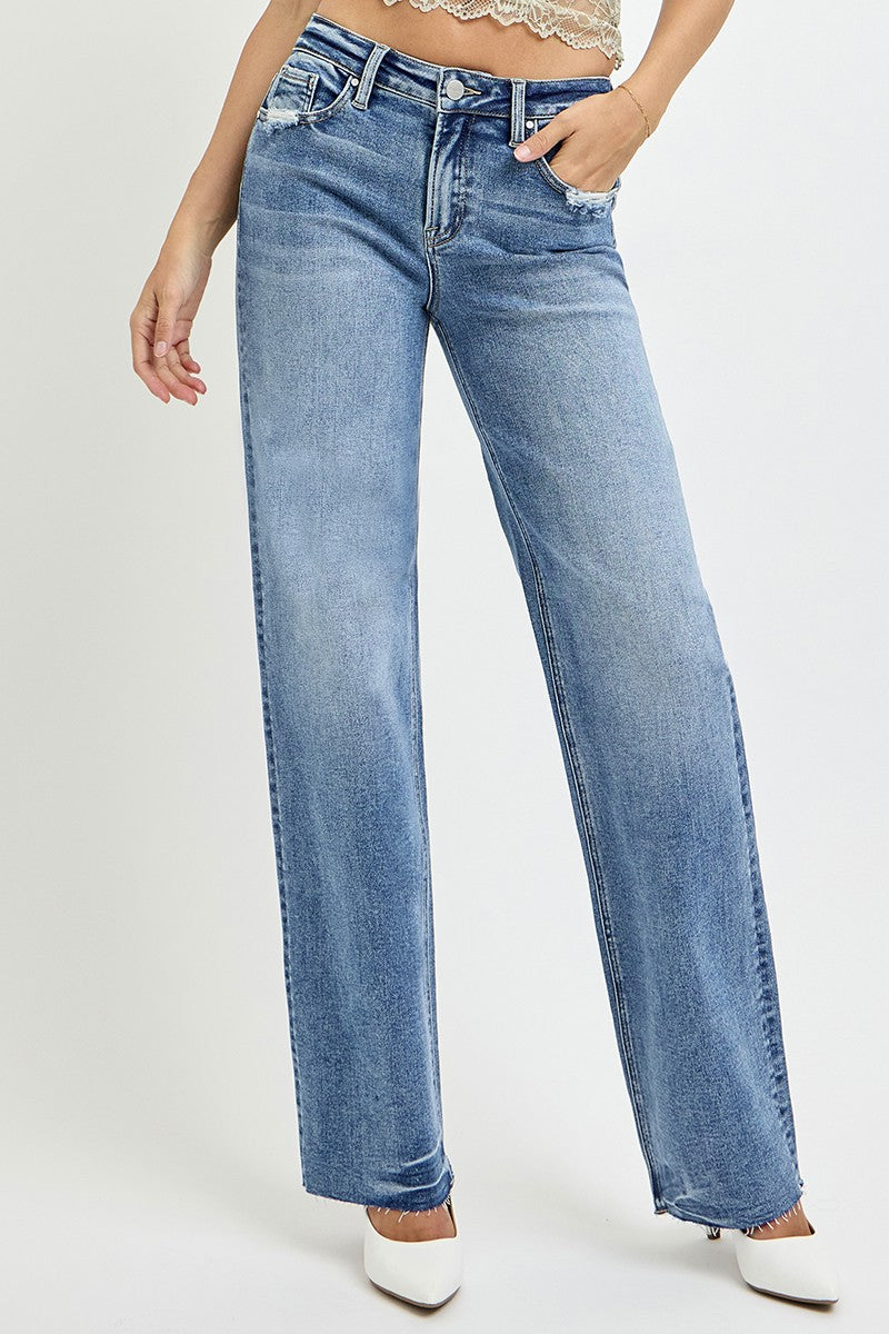 The Micaela- RISEN Straight Leg Jeans