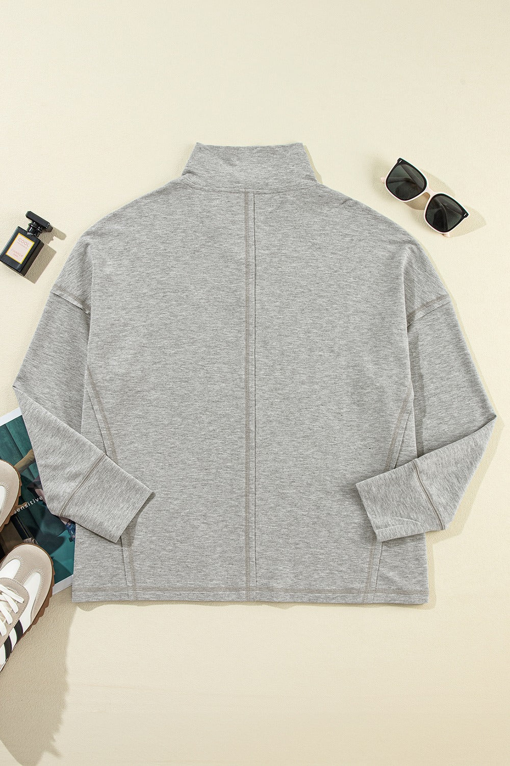 Settled Down Sweatshirt- 2 Colors (Gray, Dark Green)