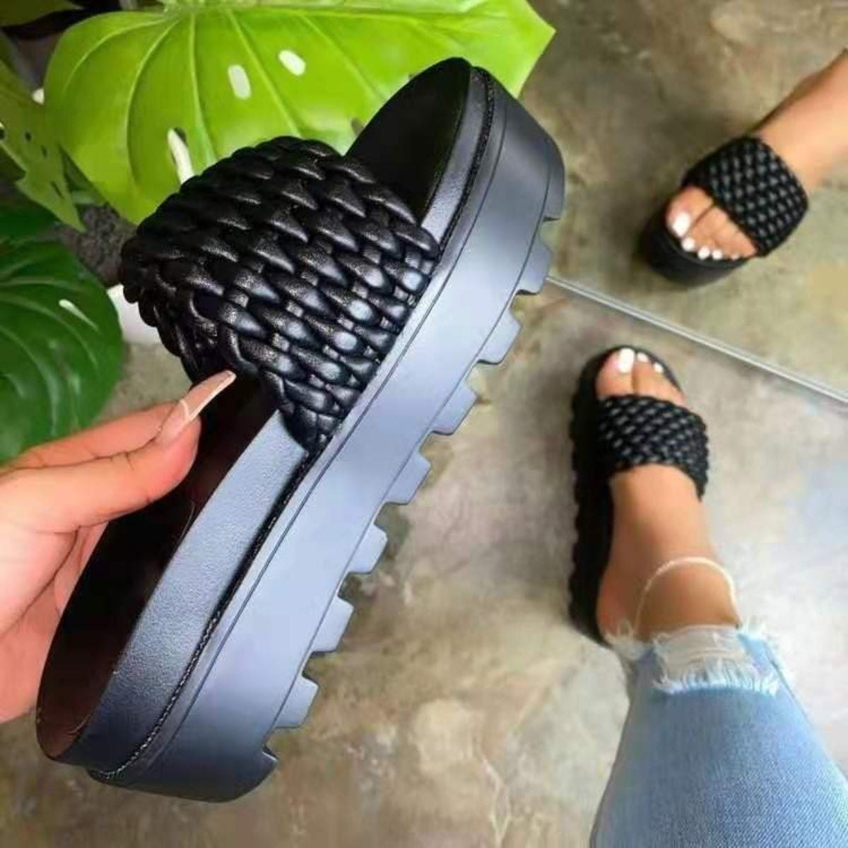 Open Toe Platform Sandals- 3 Colors