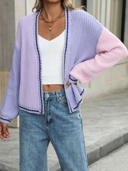 Sweet Parisian Sweater- 4 Colors (Watermelon Pink, Purple, Black, Grey)