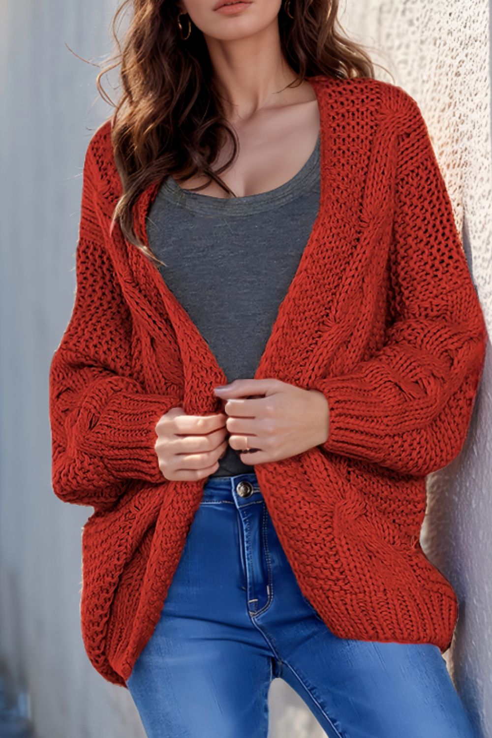 Cable-Knit Cardi