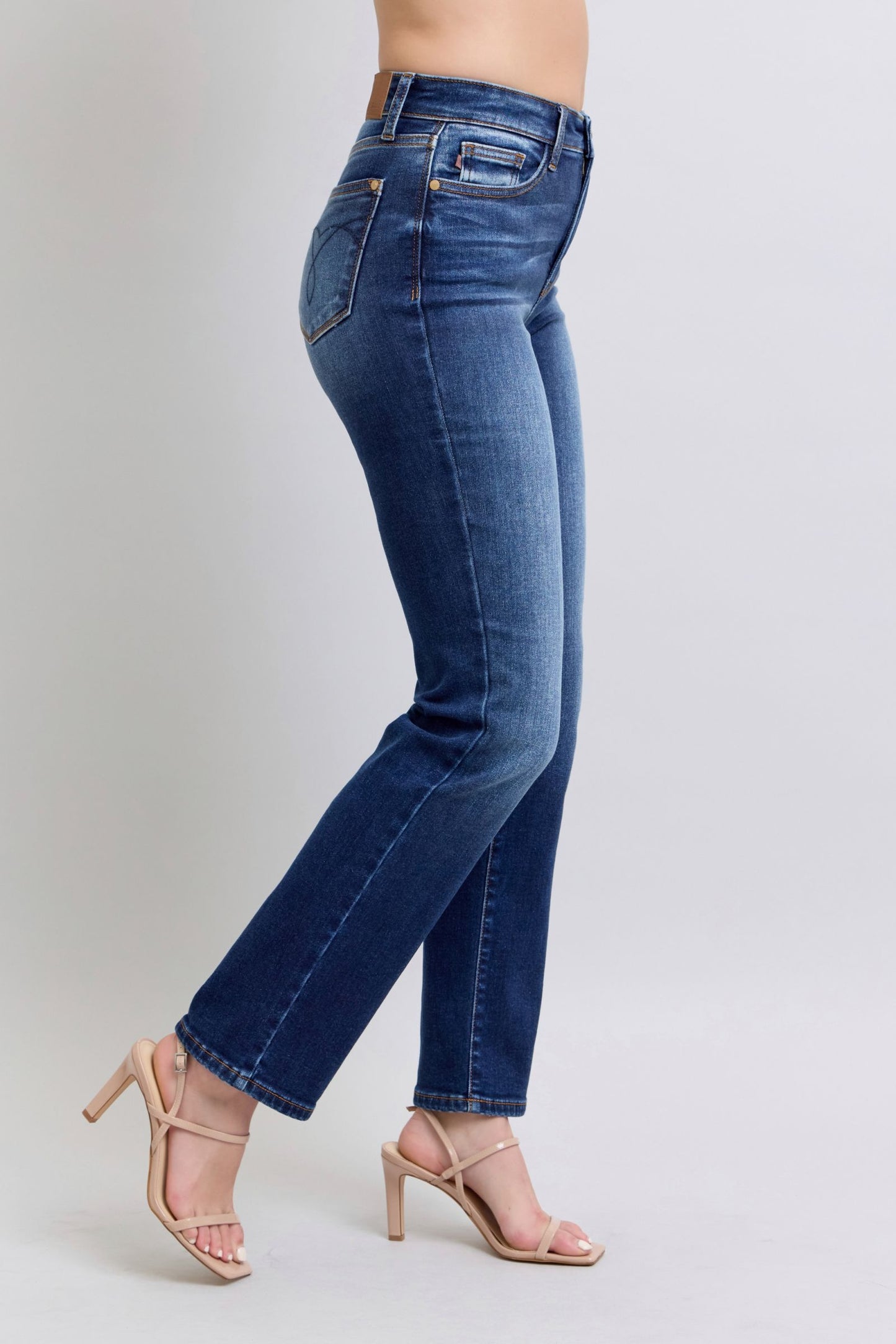 The Juliette- Judy Blue Straight Leg Jeans