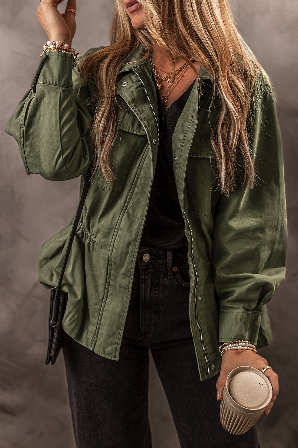 Feeling the Heat Jacket- Army Green