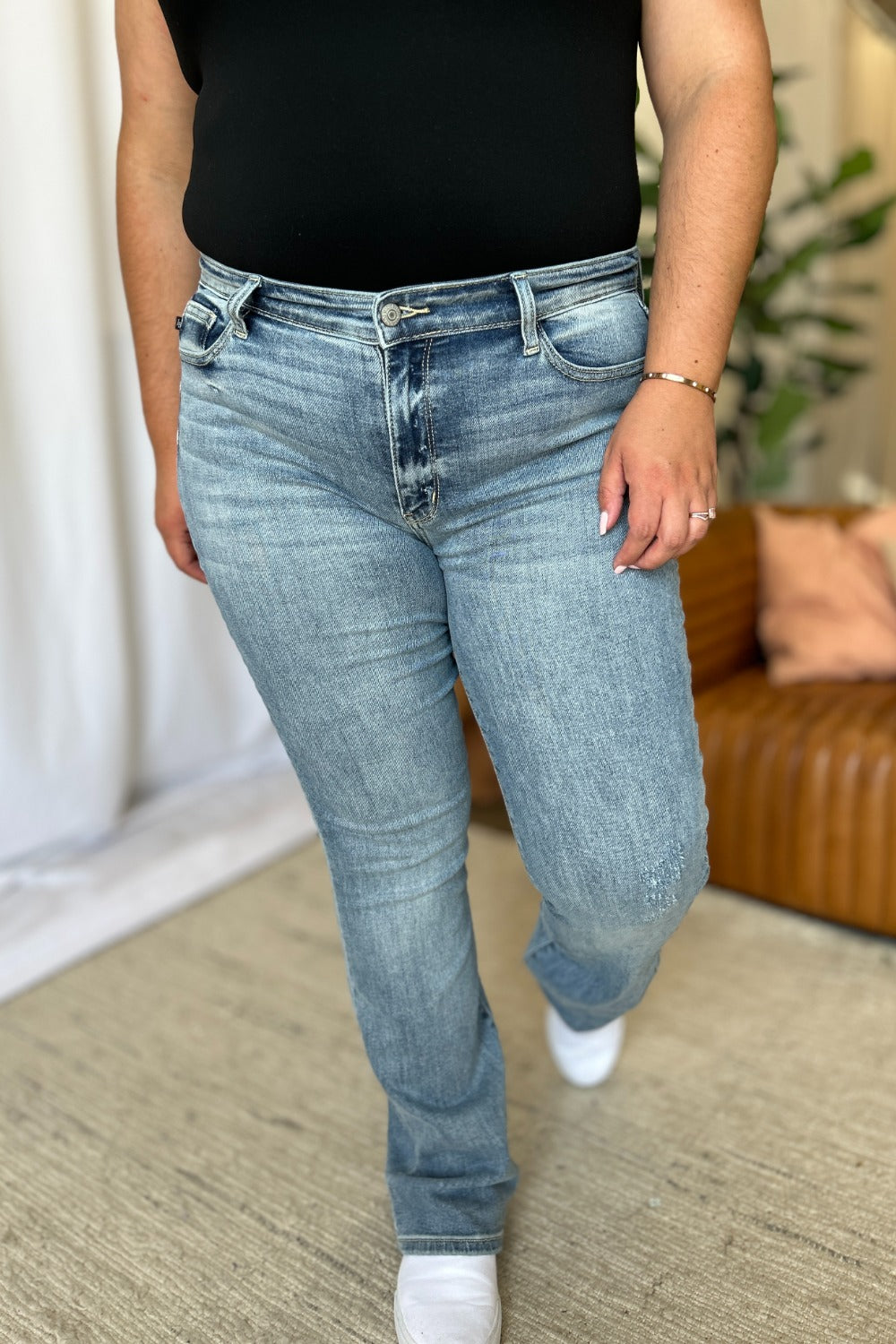 The Madison- Medium Rise Bootcut Judy Blue Jeans