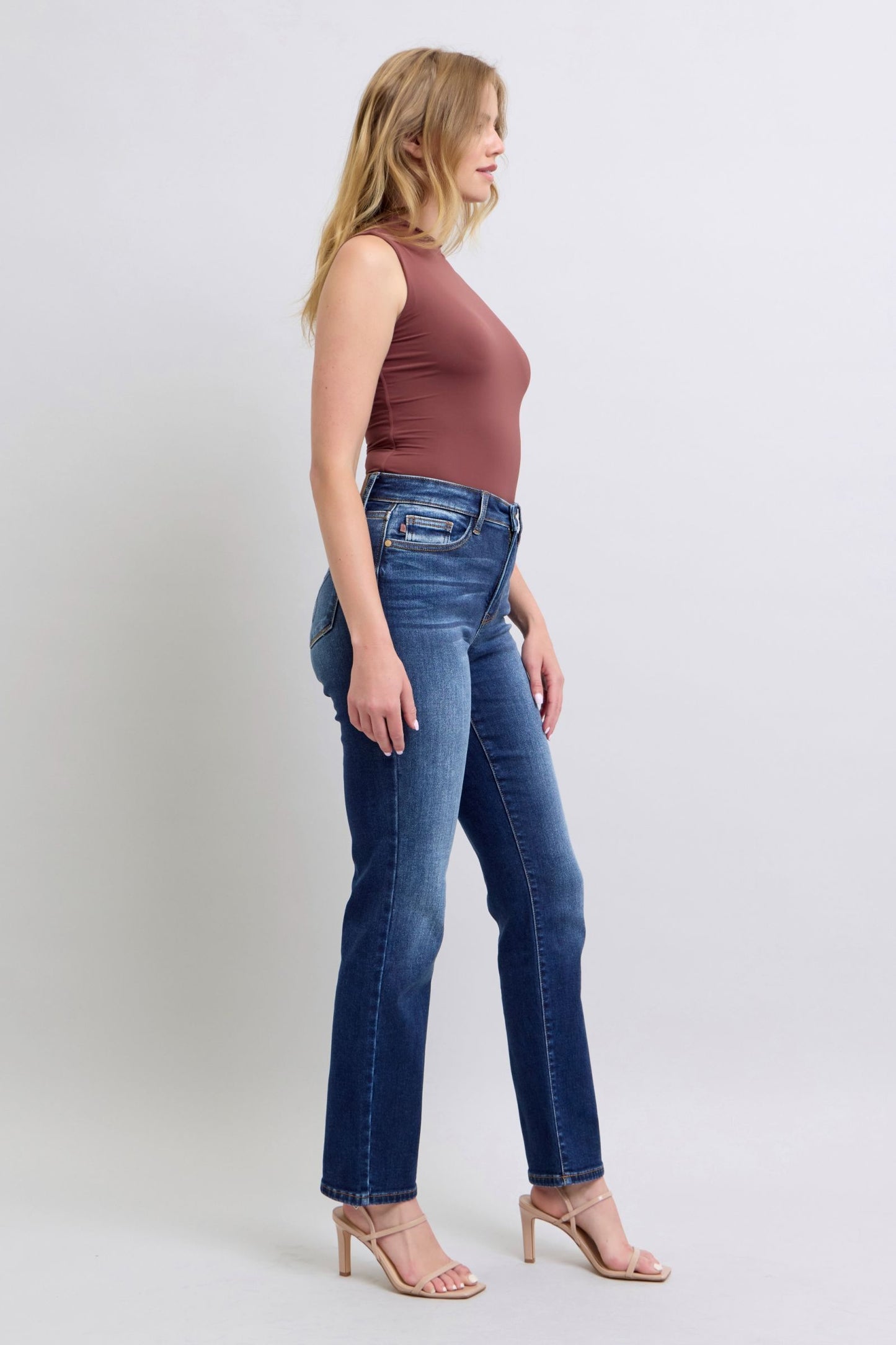 The Juliette- Judy Blue Straight Leg Jeans