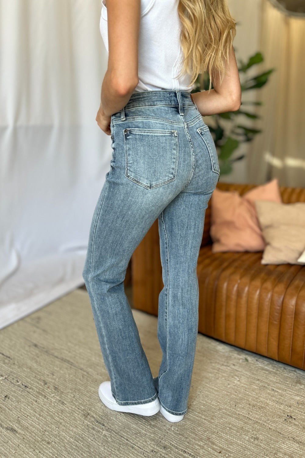 The Madison- Medium Rise Bootcut Judy Blue Jeans