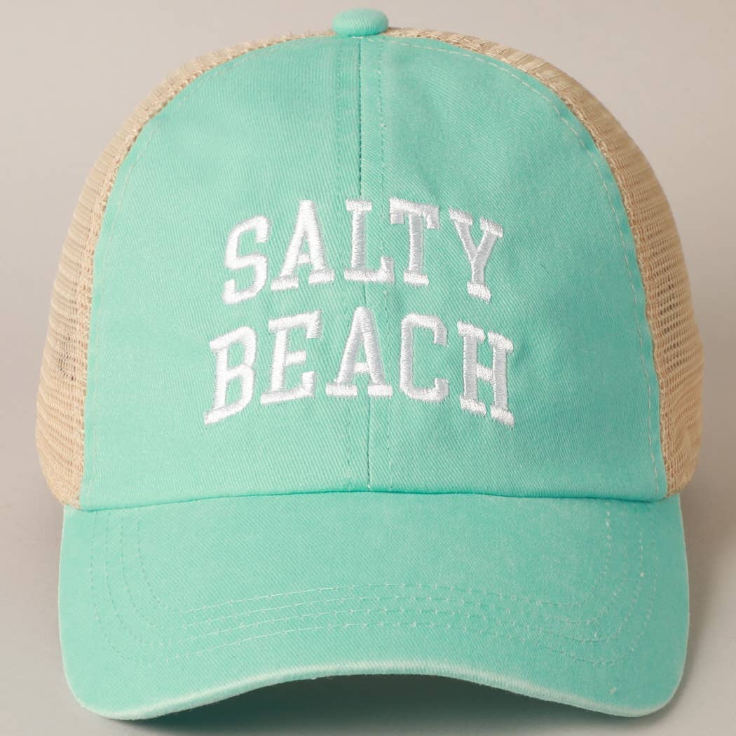 SALTY BEACH Baseball Cap- MINT  capm2698
