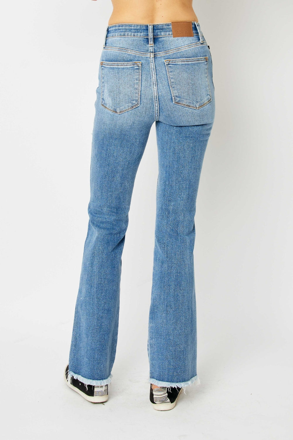 The Carrion- Distressed Raw Hem Bootcut Judy Blue Jeans