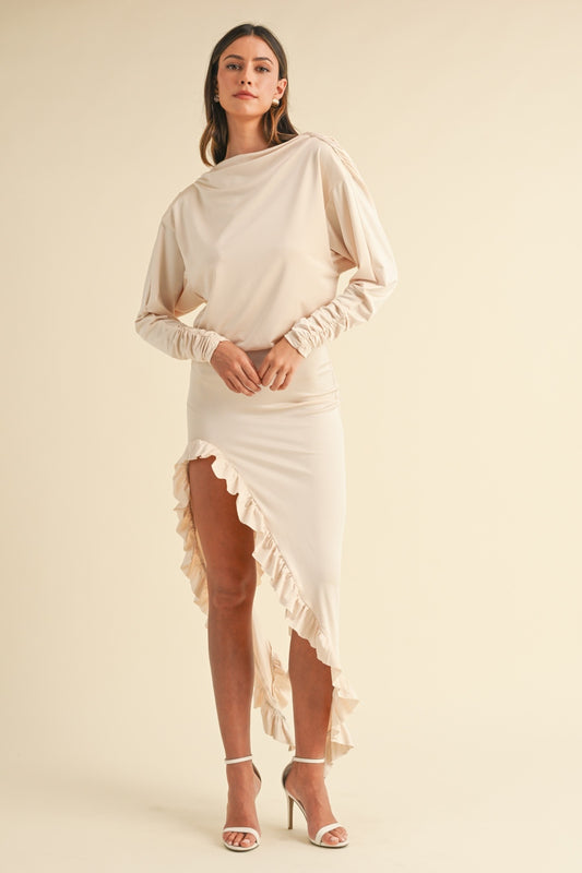 These Are The Days Backless Dress- Cream