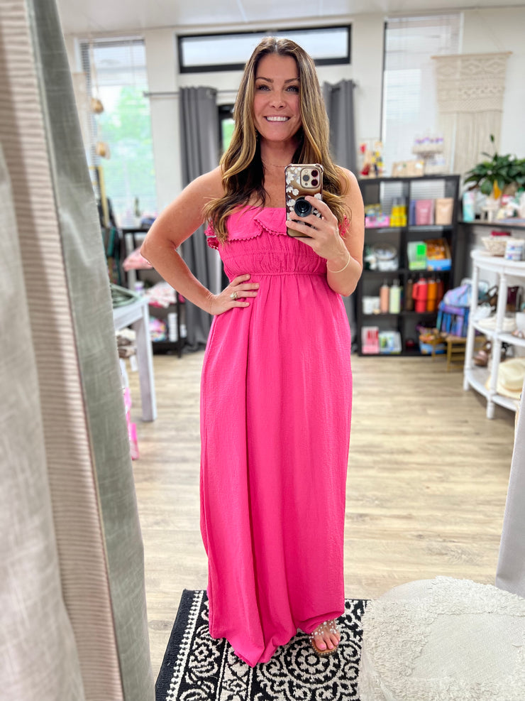 Girls Trip Maxi Dress- Raspberry