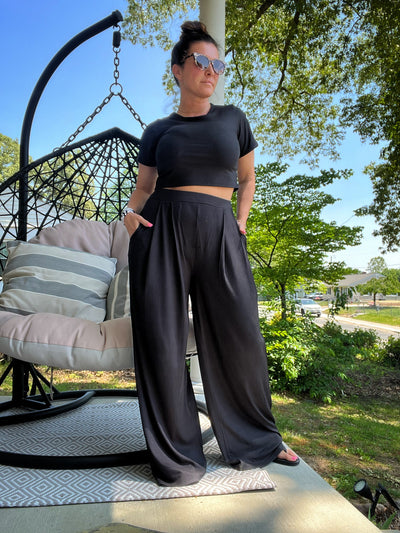In Store Day to Night Lounge Set- Black
