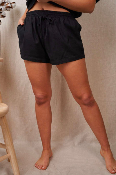 Linen Love Shorts- Black