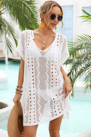 Plunge Cover-Up Dress- 2 Colors (Black, White)