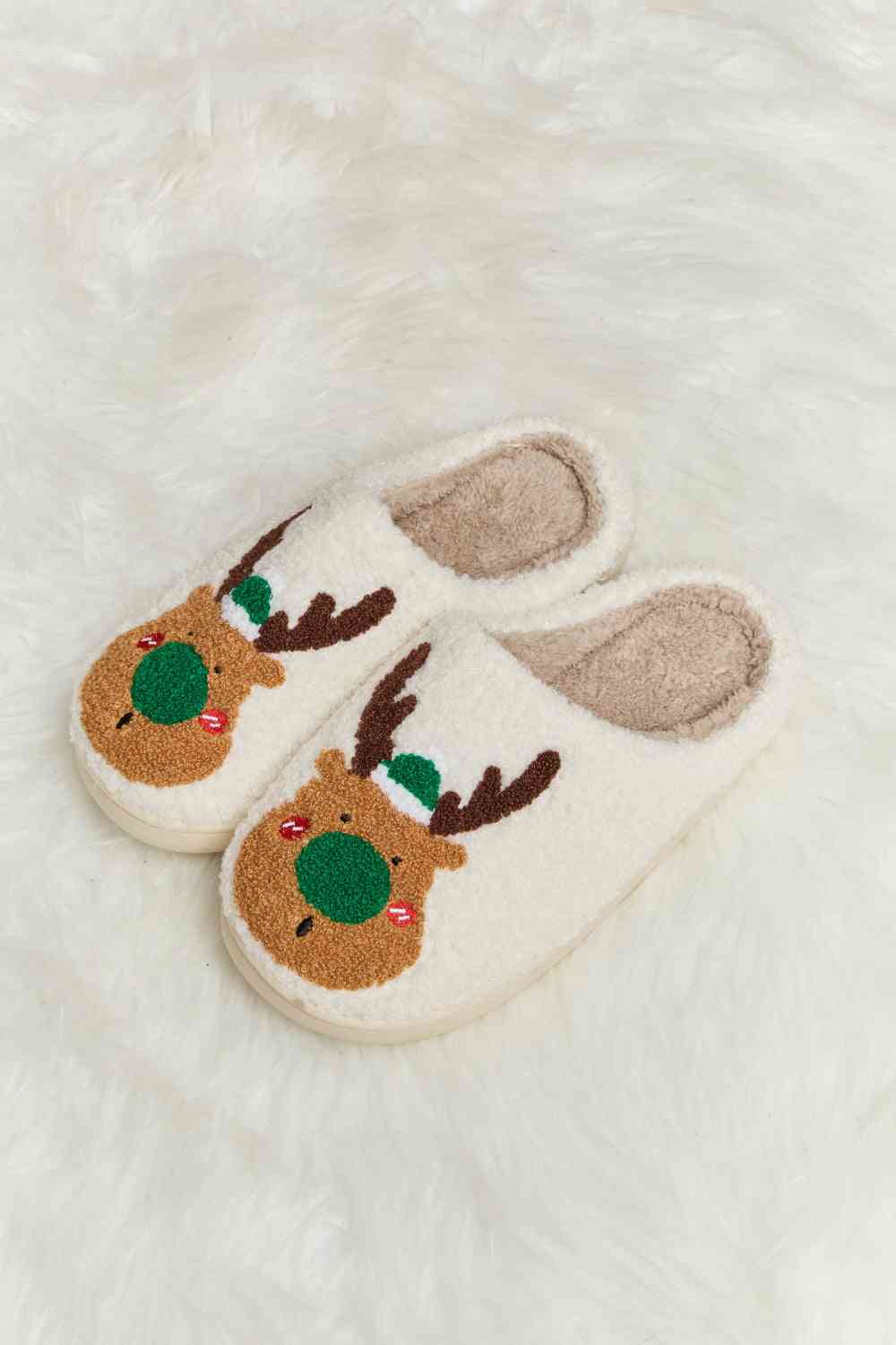 Rudolph Slippers- 2 Colors (Red, Green)