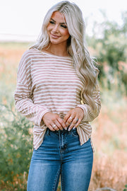 Bring On The Stripes Top- Mauve