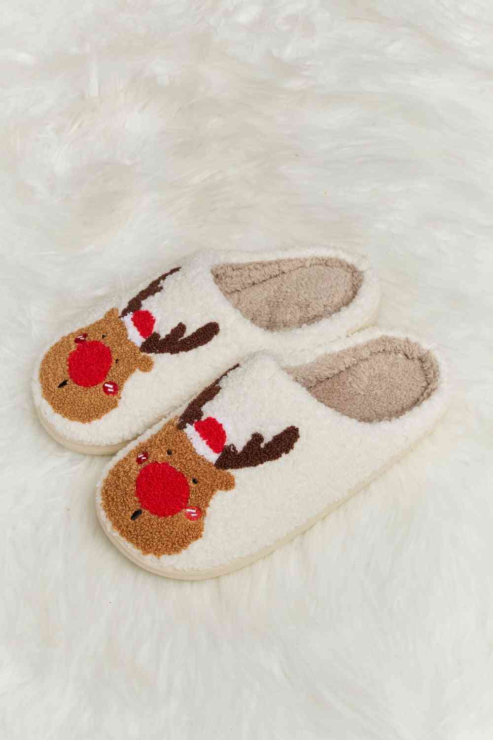 Rudolph Slippers- 2 Colors (Red, Green)