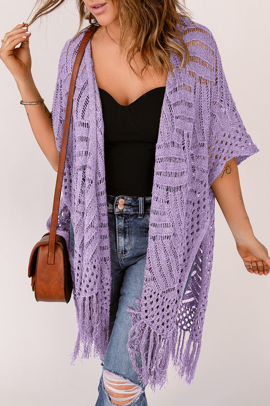 Somewhere on the Beach Cardigan- 5 Colors (White, Misty Blue, Navy, Lavender, Green)