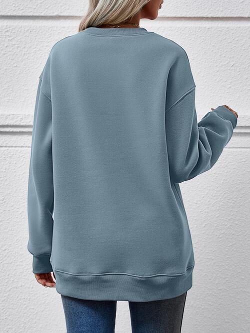 Merry Christmas Sweatshirt- 9 Colors (Blush, Charcoal, Deep Red, Mauve, Dusty Blue, Sage, Green, French Blue, Pumpkin)