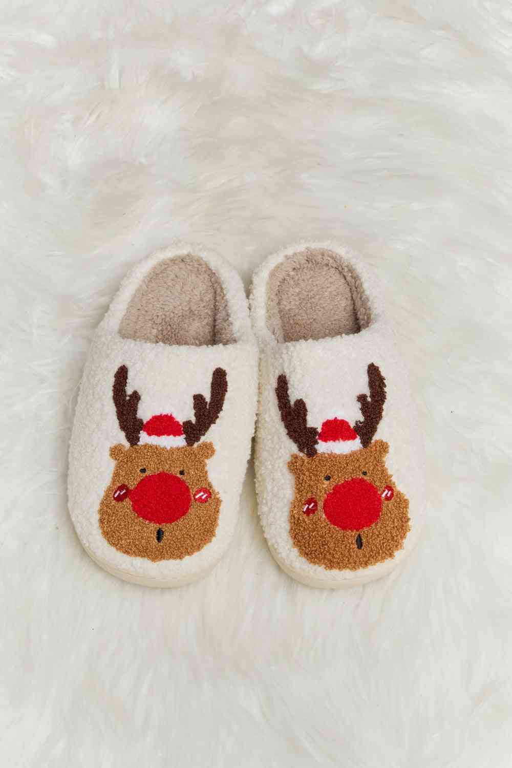 Rudolph Slippers- 2 Colors (Red, Green)