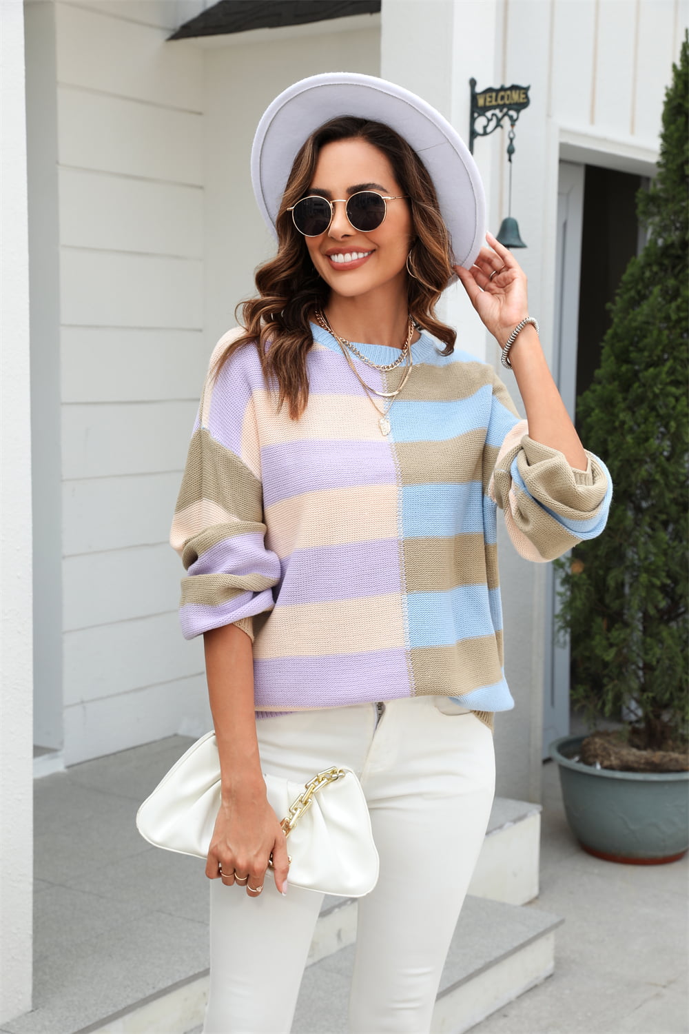 Peace of Mind Sweater- 2 Colors (Blush, Khaki)