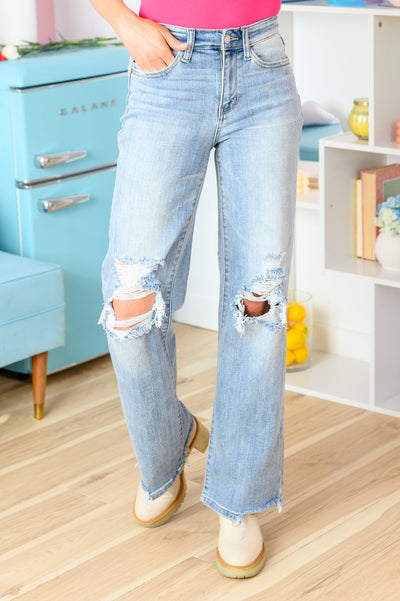The Kiara- High Rise 90's Straight Judy Blue Jeans