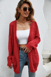 All Day Everyday Cozy Cardigan- 6 Colors (Dusty Rose, Black, Blue, Gray, Yellow, Red)