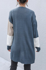 The Right Combination Cardigan- Blue/Khaki