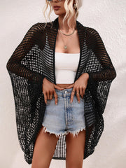 Openwork Longline Cover Up- 2 Colors (Black, White)